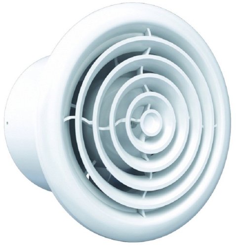 Вентилятор осевой Era RF 4S D100 c сеткой белый фото Вентилятор осевой Era RF 4S D100 c сеткой белый картинка